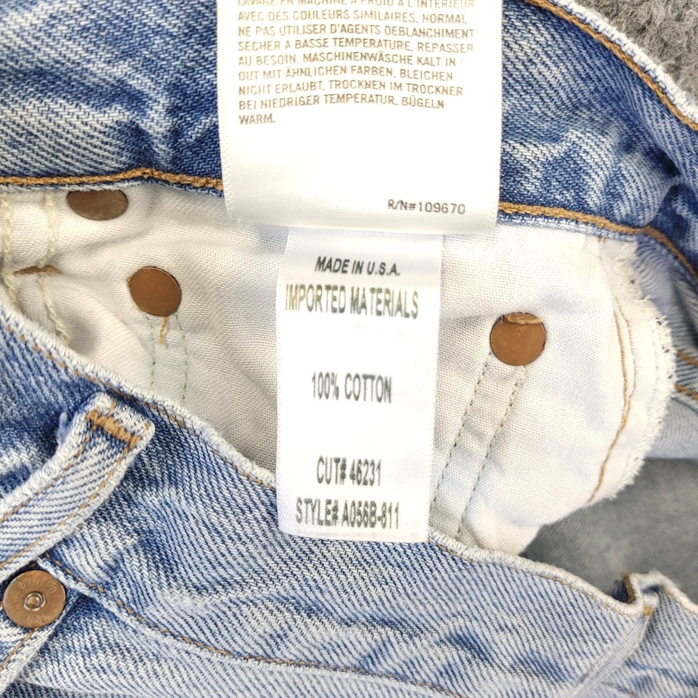 Agolde Riley High Rise Straight Crop Jeans Womens 24x25.5‎ Straight Cotton USA - Picture 6 of 11